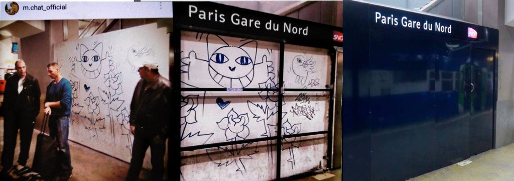 M. Chat Gare du Nord