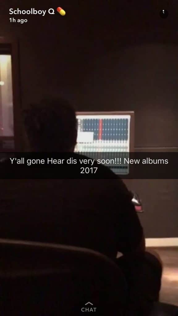 Schoolboy Q annonce un nouvel album sur Snapchat
