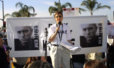 Des féministes appellent Spotify à boycotter Eminem