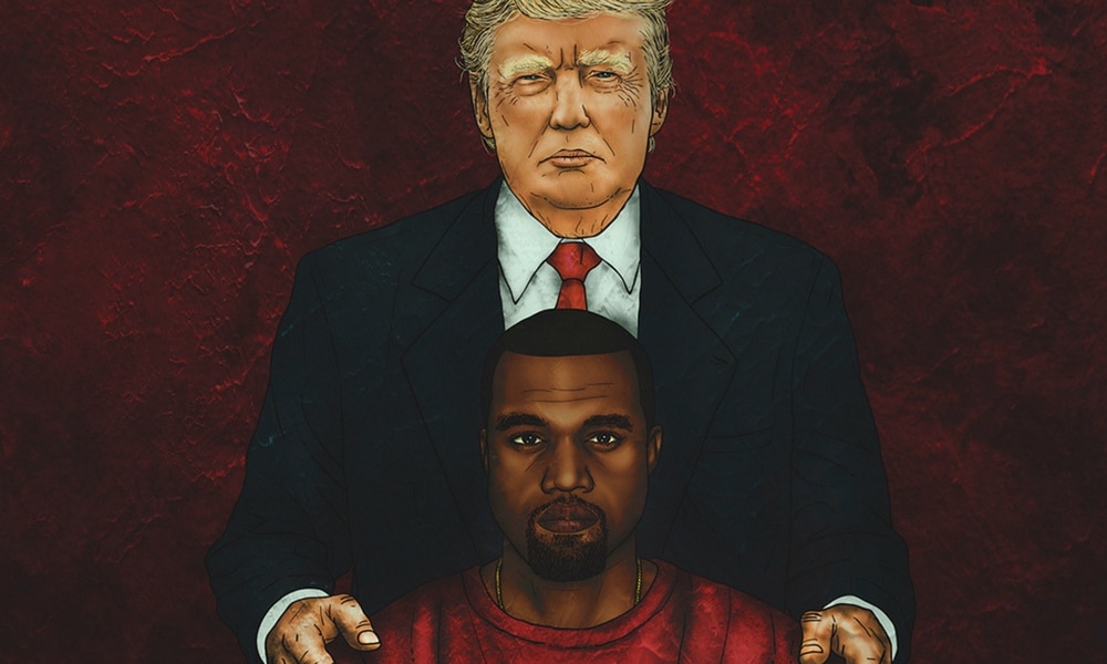 Kanye West fait augmenter la côte de Trump auprès des afro-américains, le Président le remercie