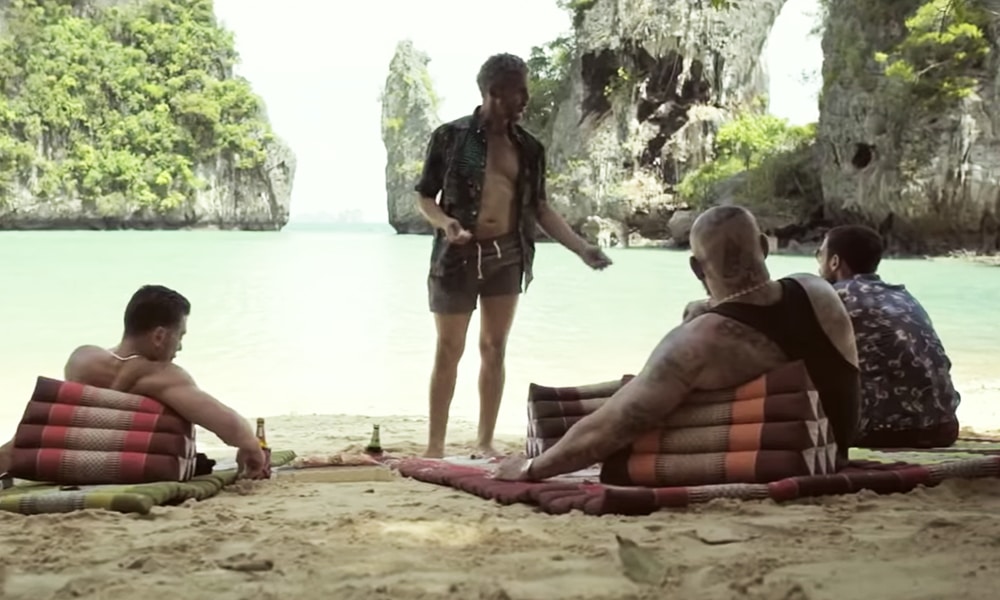 Seth Gueko, Nessbeal, Dosseh et Kool Shen dans le film "Paradise Beach" en février