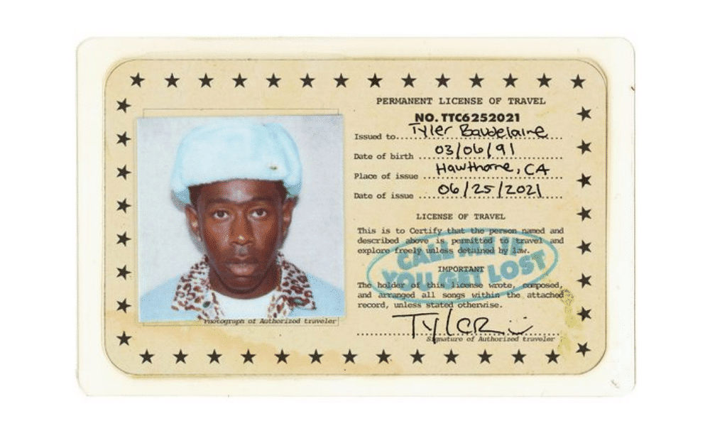 Tyler The Creator faitesvous votre propre carte d'identité, comme lui