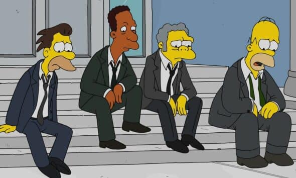 Les Simpson en deuil.